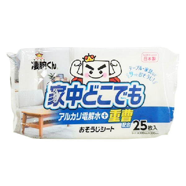まとめ買い】凄腕くん アルカリ電解水+重曹おそうじシート25枚 0459