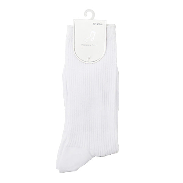 【まとめ買い】靴下 ソックス レディース 婦人 リブソックス 23-25cm 白/AS9030 1380/346720