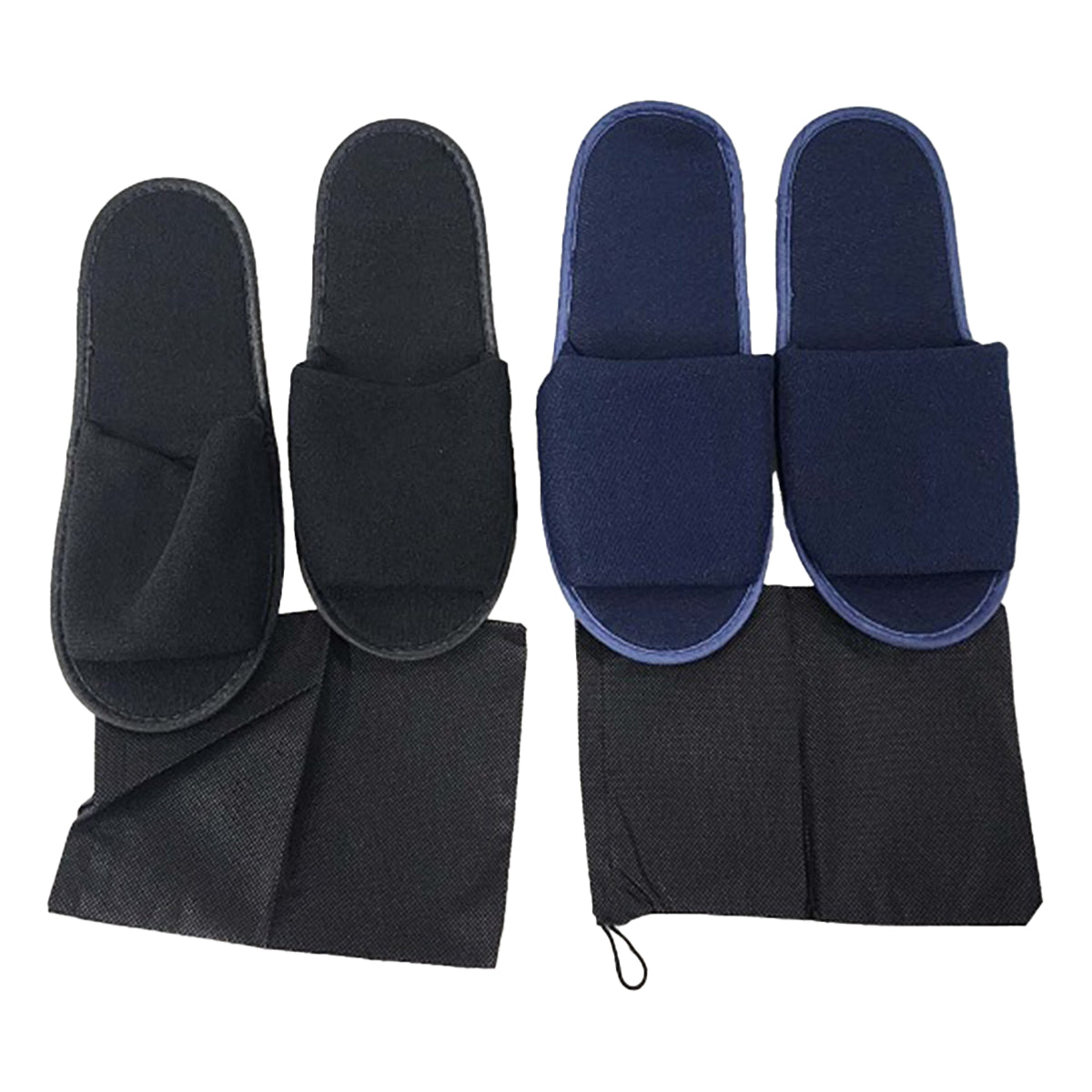 【まとめ買い】折り畳みスリッパ 収納袋付き/男性用 1855/346857