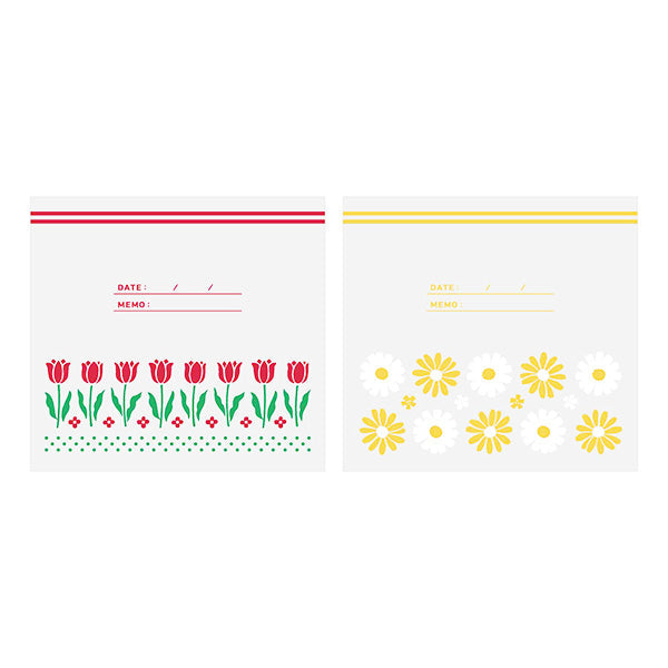 【まとめ買い】フリーザーバッグ M 10P レトロフラワー 0356/346961