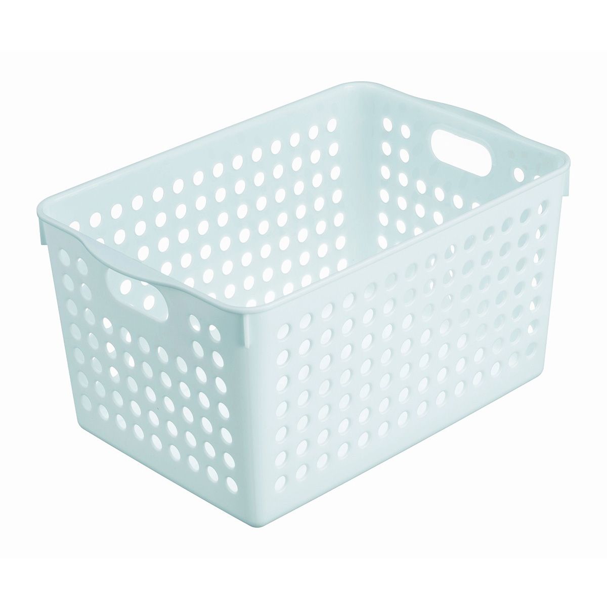 【まとめ買い】ストックバスケットディープライトブルー 0978/347333