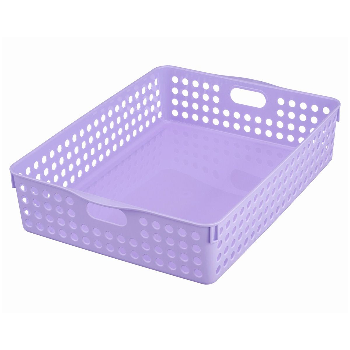 【まとめ買い】ストックバスケットA4ライトパープル 0978/347334