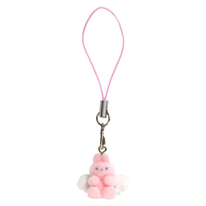 【まとめ買い】フロッキーストラップ 天使なうさぎ柄 0490/347573