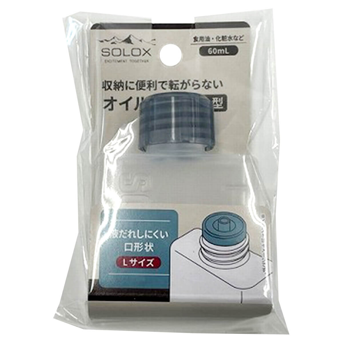 【まとめ買い】SOLOX 液体調味料ボトルL キャンプ アウトドア 0459/347780