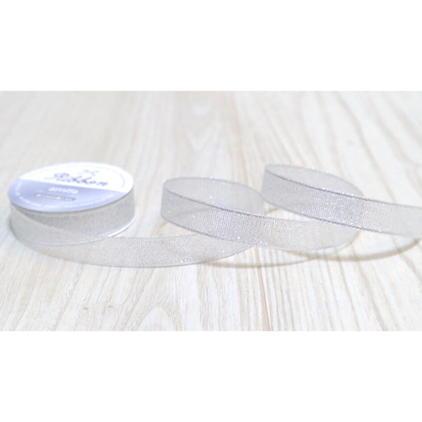 【まとめ買い】リボン メタリック シルバー 4m 0356/348122