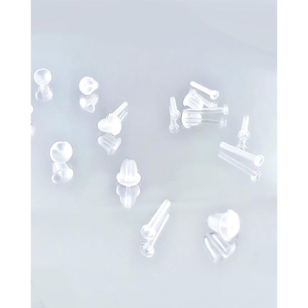 【まとめ買い】金属アレルギー安心ピアスカバー・キャッチ各8個 0474/348810