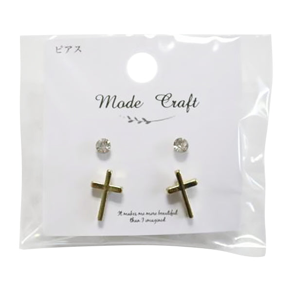 【まとめ買い】B-MD ピアスセット44 クロス 0890/348880
