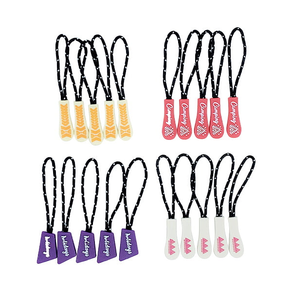 【まとめ買い】デザインジッパータブ5P 0604/349730