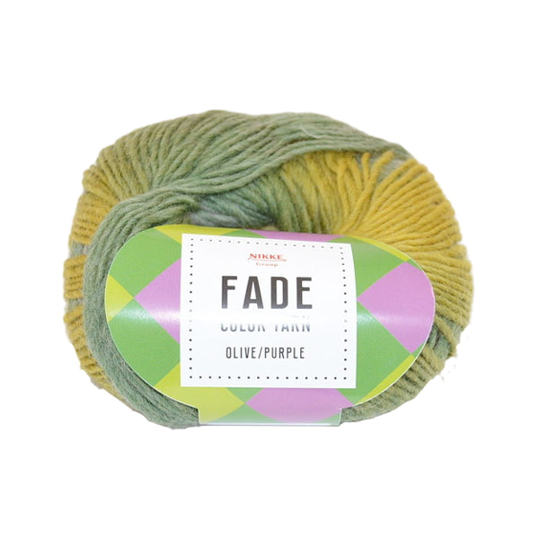 【まとめ買い】毛糸 ウール100% フェードカラーヤーン オリーブ/パープル 9001/349756