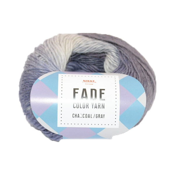【まとめ買い】毛糸 ウール100% フェードカラーヤーン チャコール/グレー 9001/349757