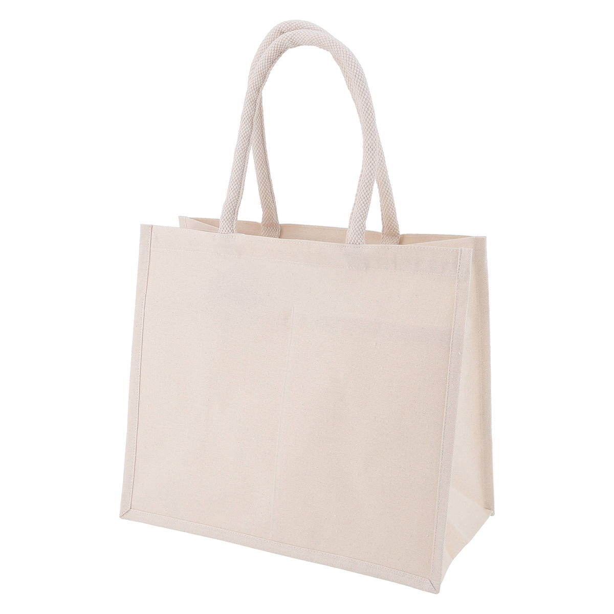 【まとめ買い】コットンバッグ内ポケット付き M1635/349995