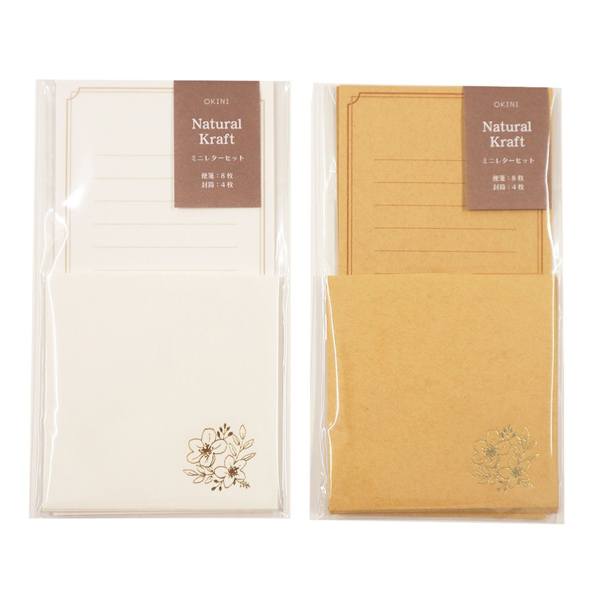 【まとめ買い】ミニレターセット 4セットナチュラルクラフト 0911/350283