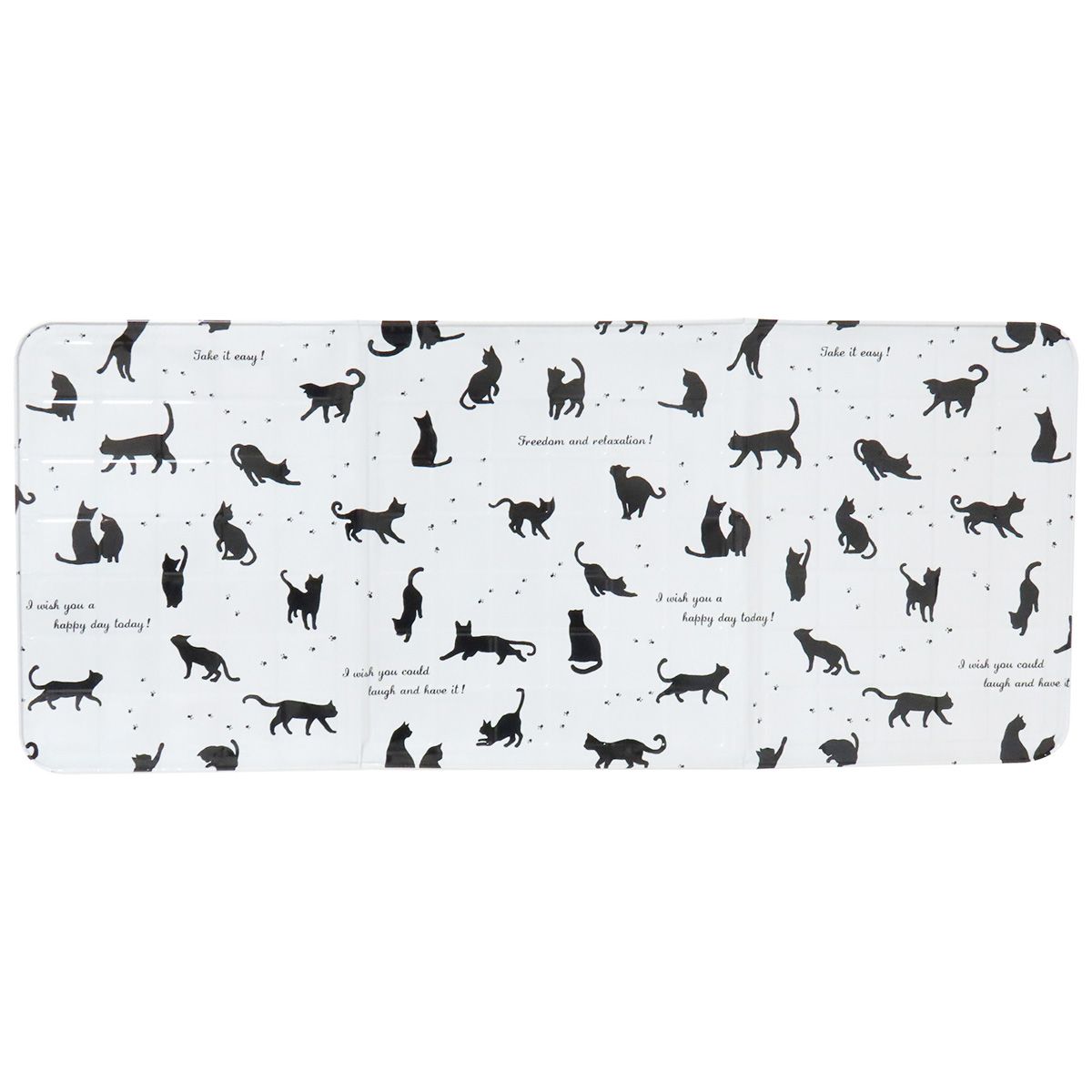 【まとめ買い】レンジカバー 油はねガード クックガード ねこ柄 約76×32cm 0490/350623