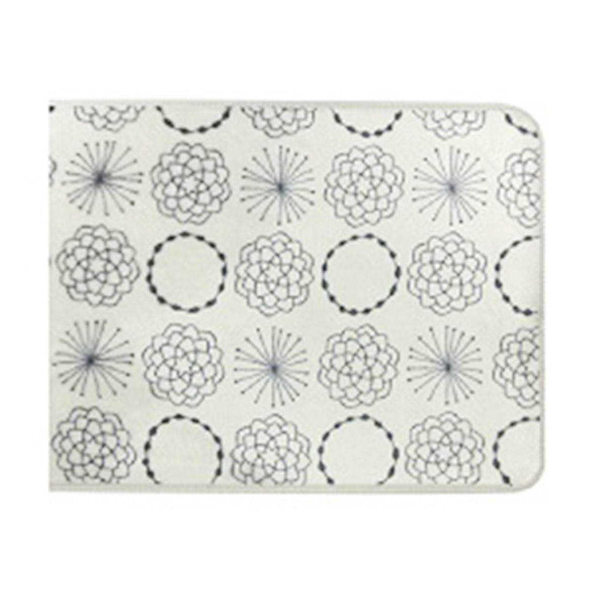【まとめ買い】サークルモチーフフロアマット スモーキーホワイト 1447/350808
