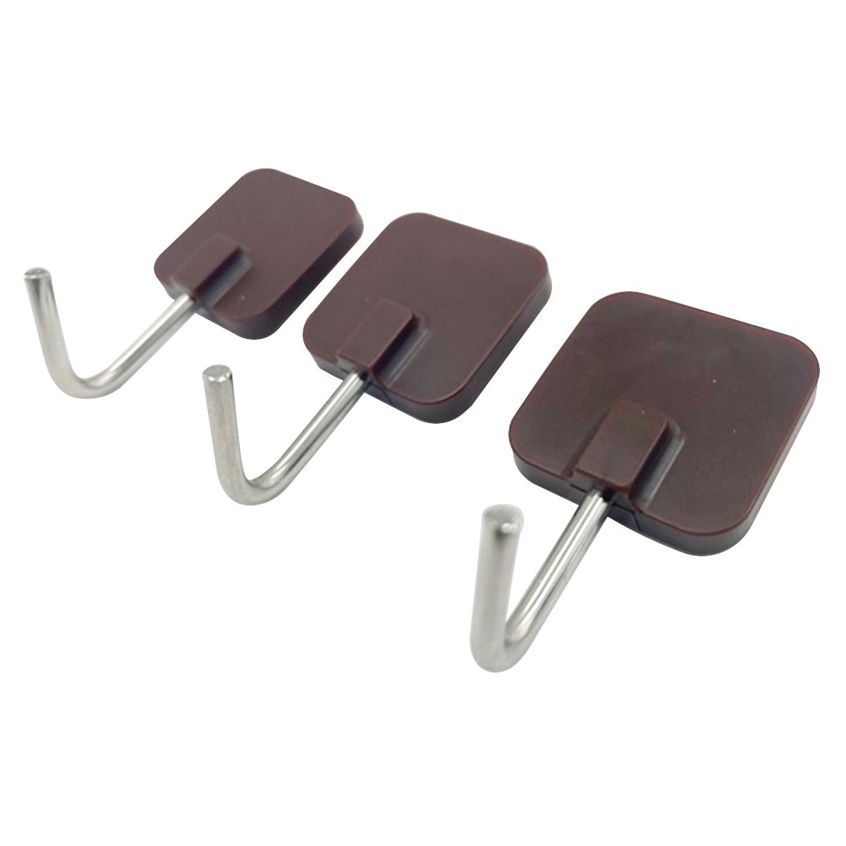 【まとめ買い】粘着フック小3個ブラウン 0459/351093