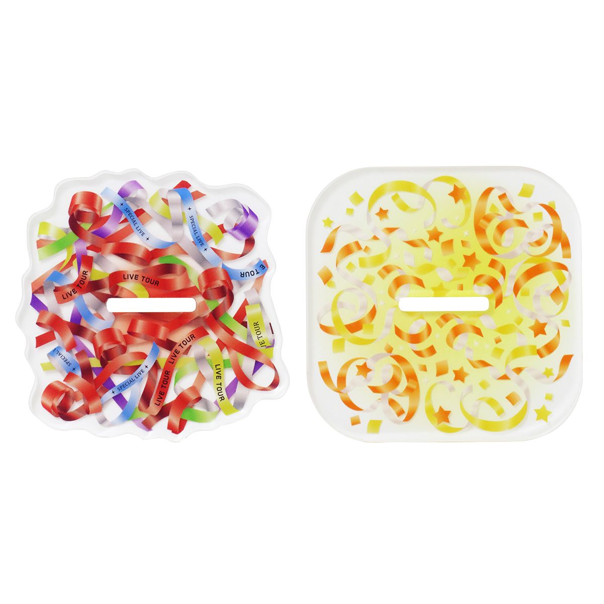 【まとめ買い】アクリルスタンドデコレーション台座 アクスタ台座 銀テープ柄 推し活 オタ活 0490/351413