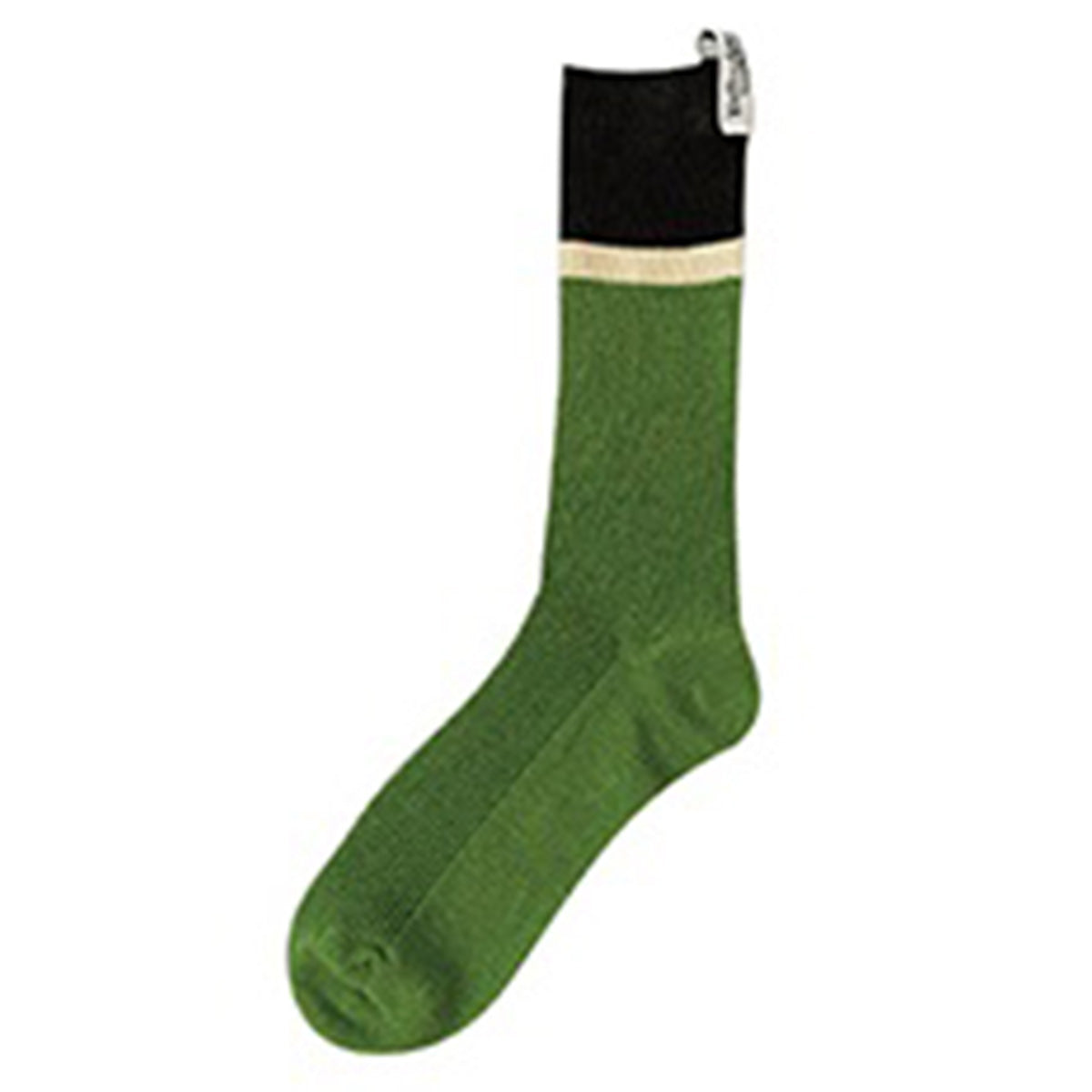 【まとめ買い】靴下 ソックス リブ編みソックス ネームタグソックス グリーン 23?25cm 1447/351653