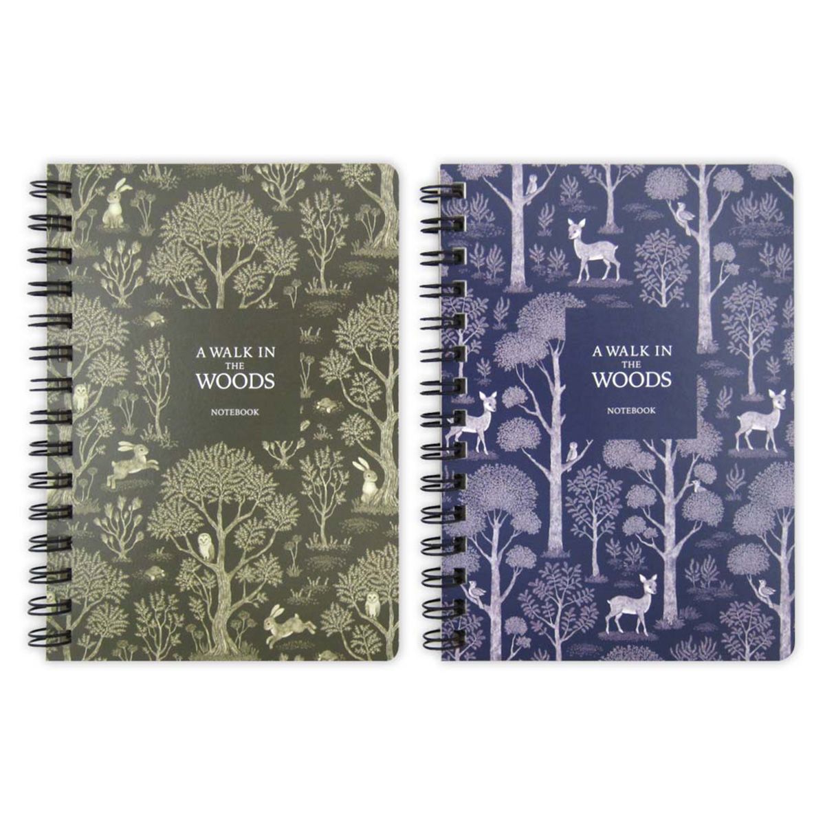 【まとめ買い】A6 ツインリングノート B罫 森の散歩 50枚 0915/352105