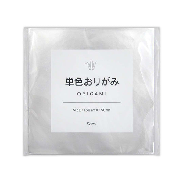 【まとめ買い】折紙 折り紙 オリガミ単色おりがみ ぎん 銀 シルバー 15枚 15×15cm 0915/352288