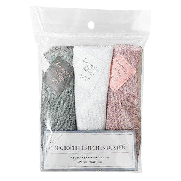 【まとめ買い】ダスター 台ふきん 布巾 キッチンクロス キッチンダスタータグ付 3枚 1600/353680