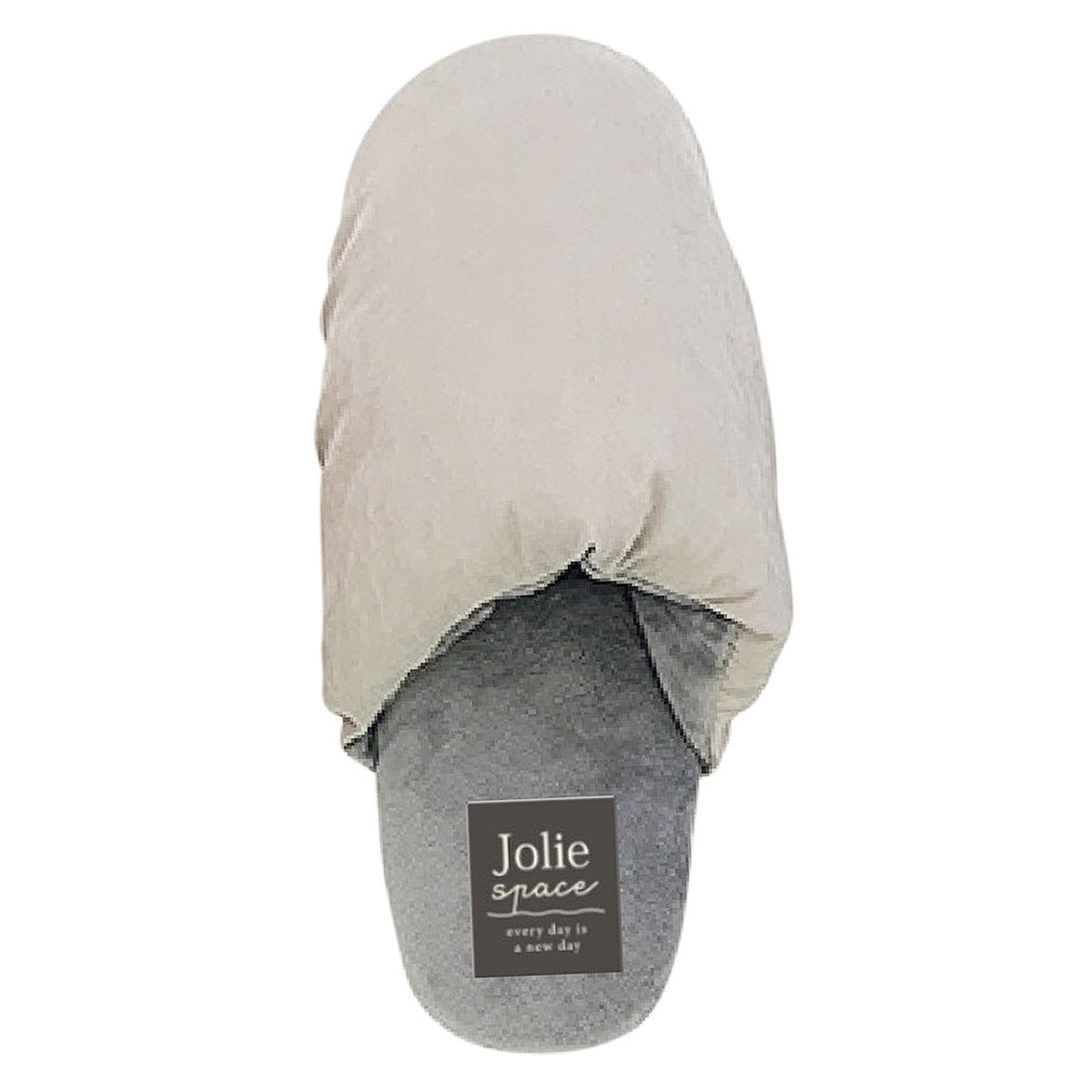 【まとめ買い】スリッパ モコモコ 秋冬用 ルームスリッパ ダウン風ソフトスリッパ ベージュ 24.5?26cm 9001/354972