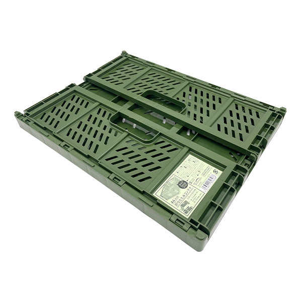 【まとめ買い】収納ケース 収納ボックス コンテナボックス 折りたたみ コンテナ L 120カーキ 34×25.6×12.6cm 1847/355189