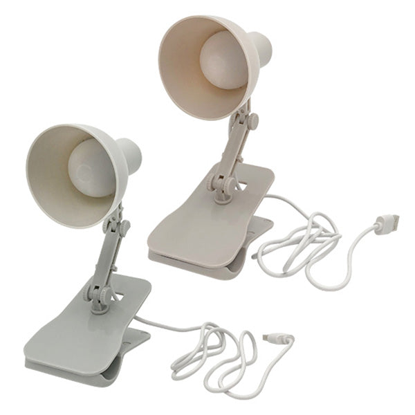 【まとめ買い】ライト 電灯 電燈 クリップ付 USBライト 6×12.8×10.6cm 簡易ライト USB式ライト 0344/355238