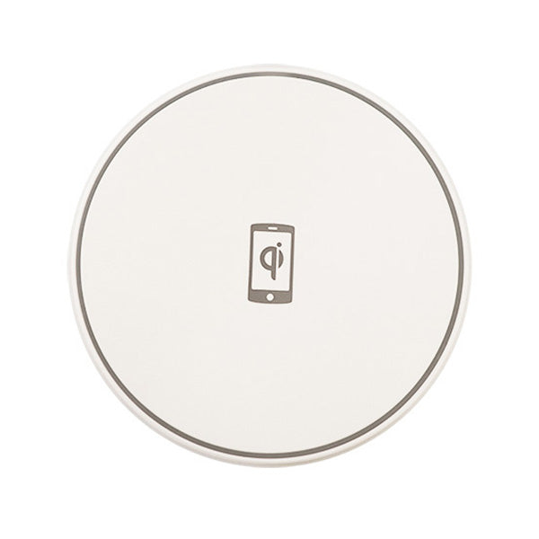 【まとめ買い】充電器 ワイヤレス充電器 Qi認証 10W ホワイトチャージャー スマホ充電器 Q-3 9001/355286