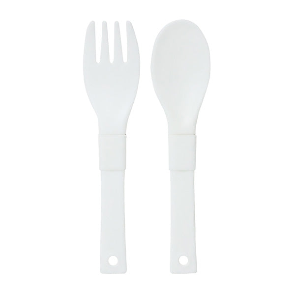 【まとめ買い】カトラリーセット カトラリーケース コンパクト 折りたたみ くまとねこ 縦8.5×横8.6×高さ2.3cm 0490/355526