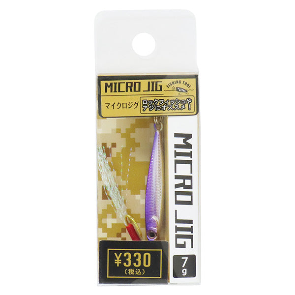 【まとめ買い】金属ルアー 釣具 つり具 マイクロジグ 7g 1個入り 0490/355916