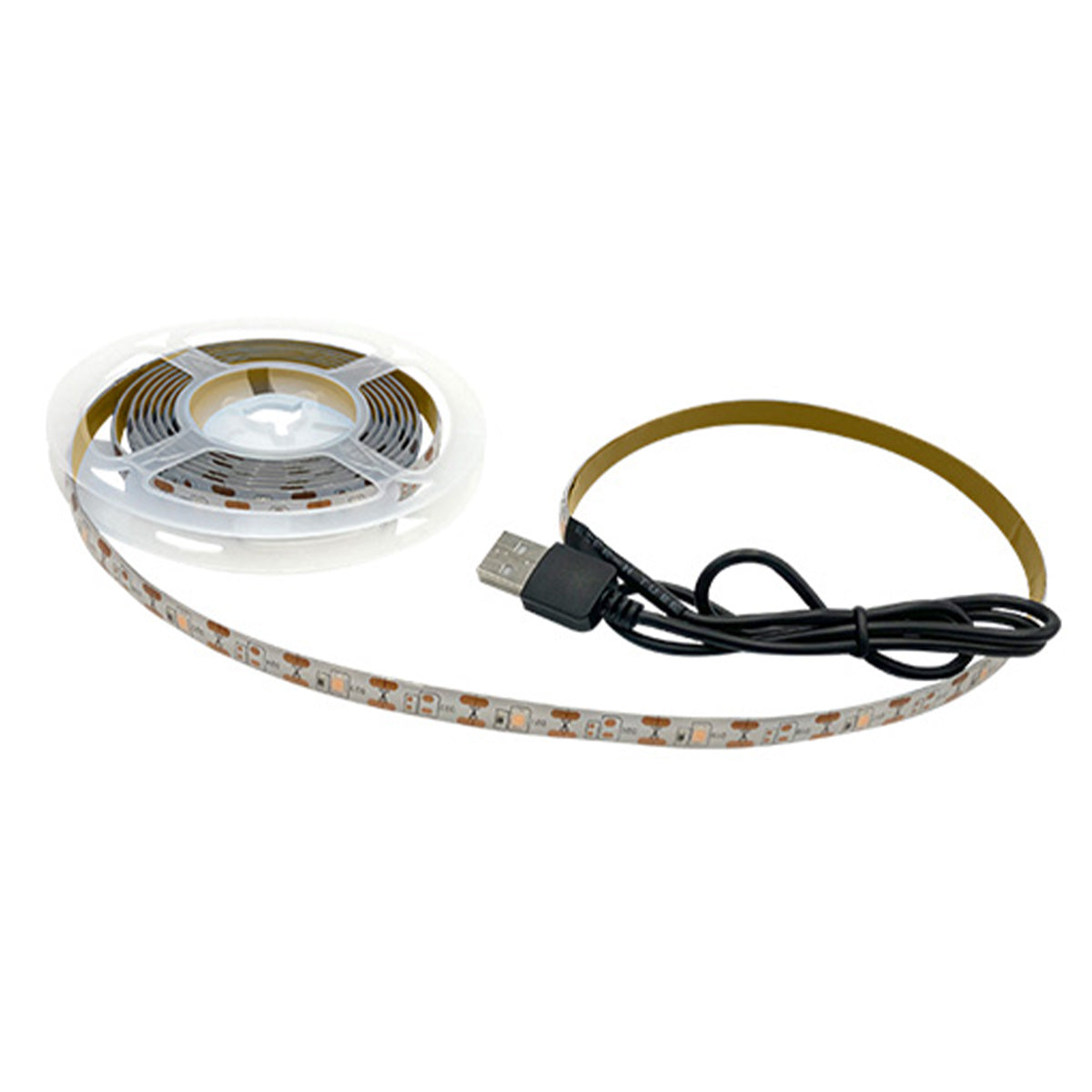 【まとめ買い】LED テープライト USB対応 間接照明 おしゃれ 60LED ウォームホワイト 2m 0344/355948