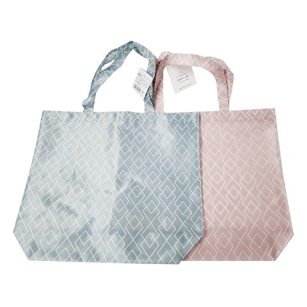 【まとめ買い】エコバッグ コンパクト マチ付き ダイヤ柄 Lサイズヨコ H35×W42×D11cm 買い物バッグ ショッピングバッグ 1855/356221