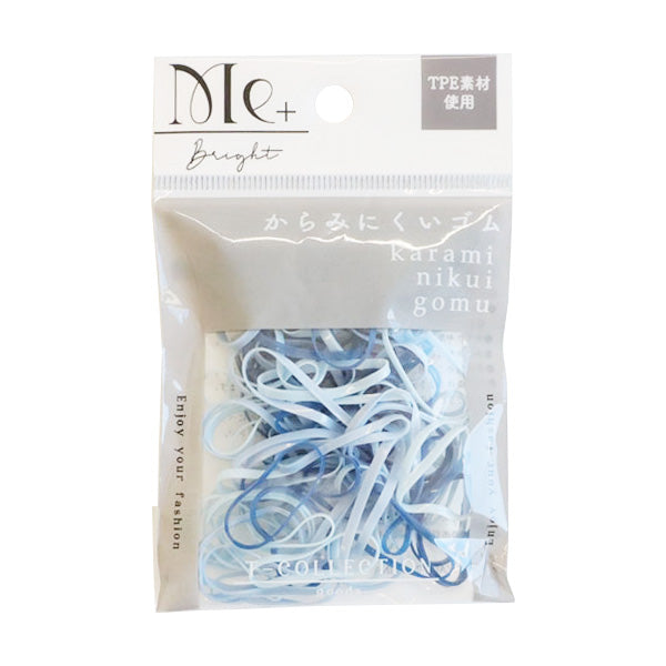 【まとめ買い】ヘアゴム ラバーゴム(ブルー系)100P 0533/356461