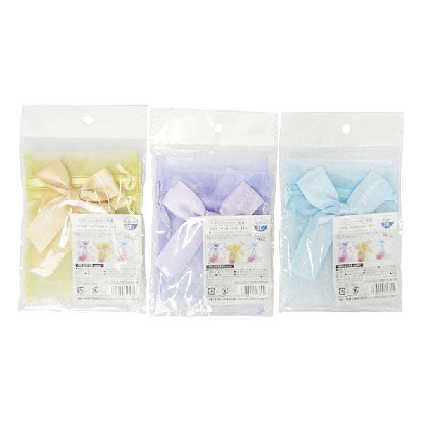 【まとめ買い】リボン付きシースルー 巾着型ギフトバッグ 2P SS 0603/356762