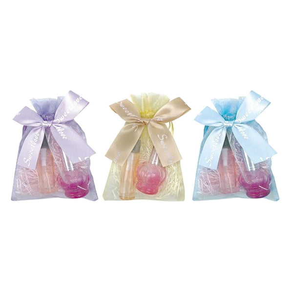 【まとめ買い】リボン付きシースルー 巾着型ギフトバッグ 2P S 0603/356763