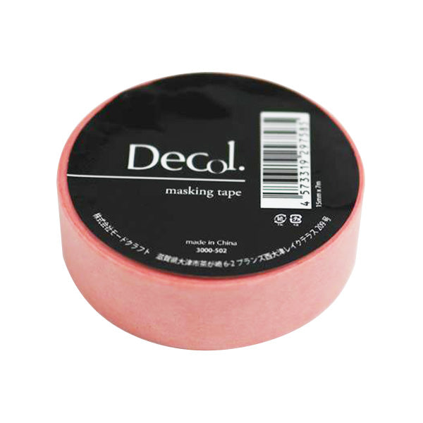 【まとめ買い】マスキングテープ マステ パステル502 ピンク 15mmx7m 0890/356785