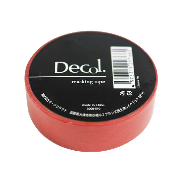【まとめ買い】マスキングテープ マステ ショッキングカラー510 レッド 15mmx7m 0890/356793
