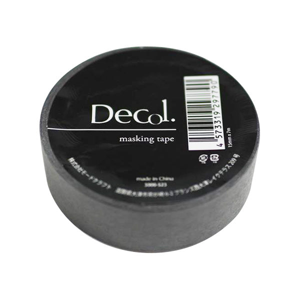 【まとめ買い】マスキングテープ マステ モノトーン523 ブラック 15mmx7m 0890/356806