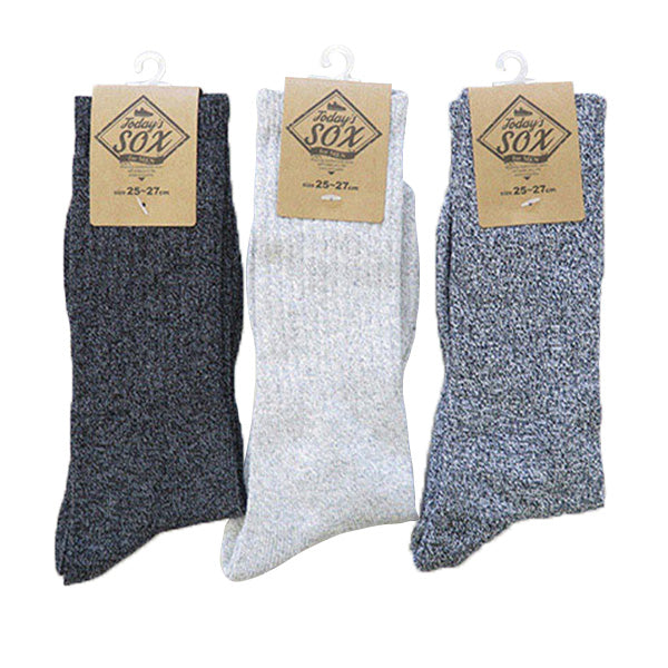 【まとめ買い】靴下 ソックス メンズ 紳士 男性  杢柄ソックス 25-27cm 1380/357174