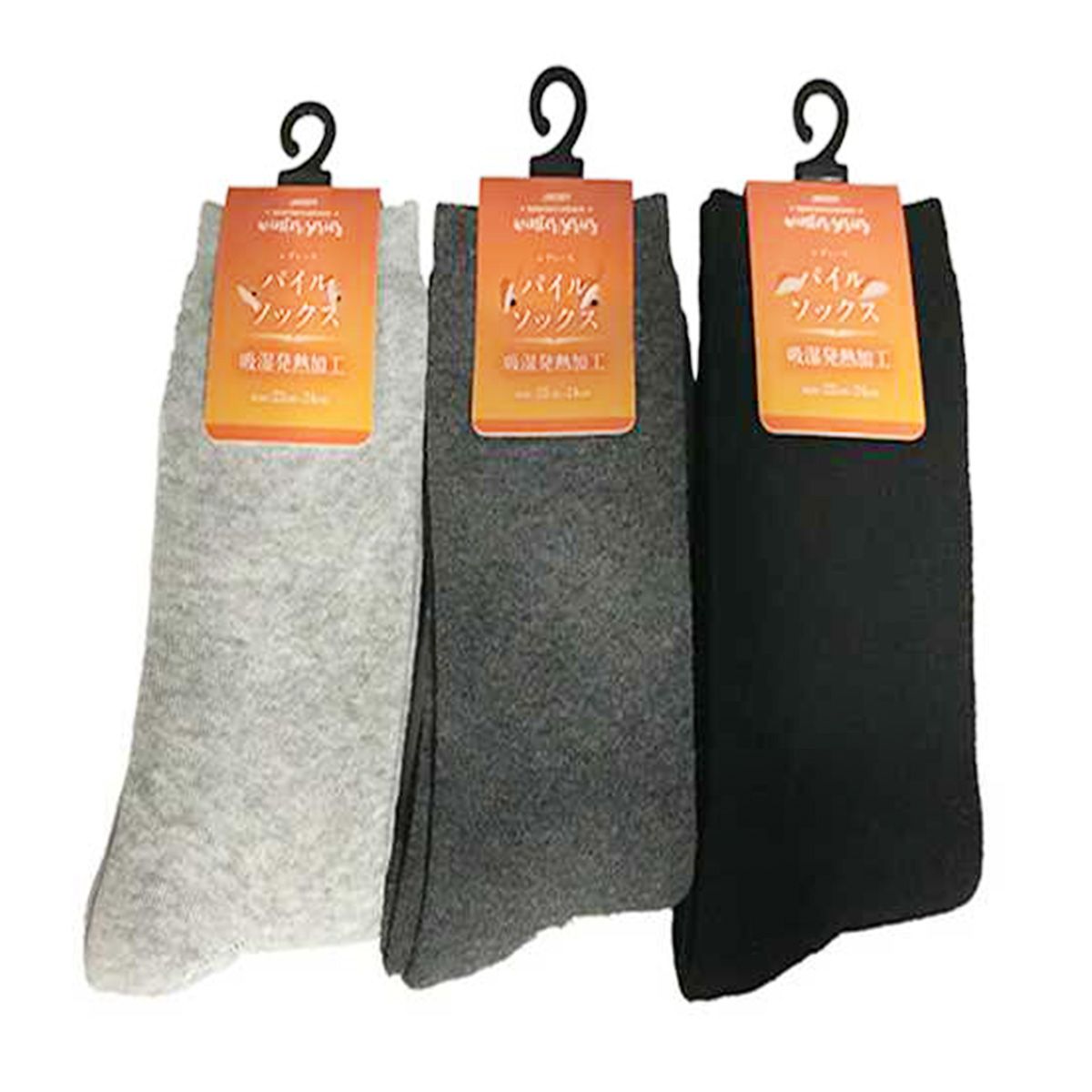 【まとめ買い】レディースパイルソックス吸湿発熱加工 9001/357454