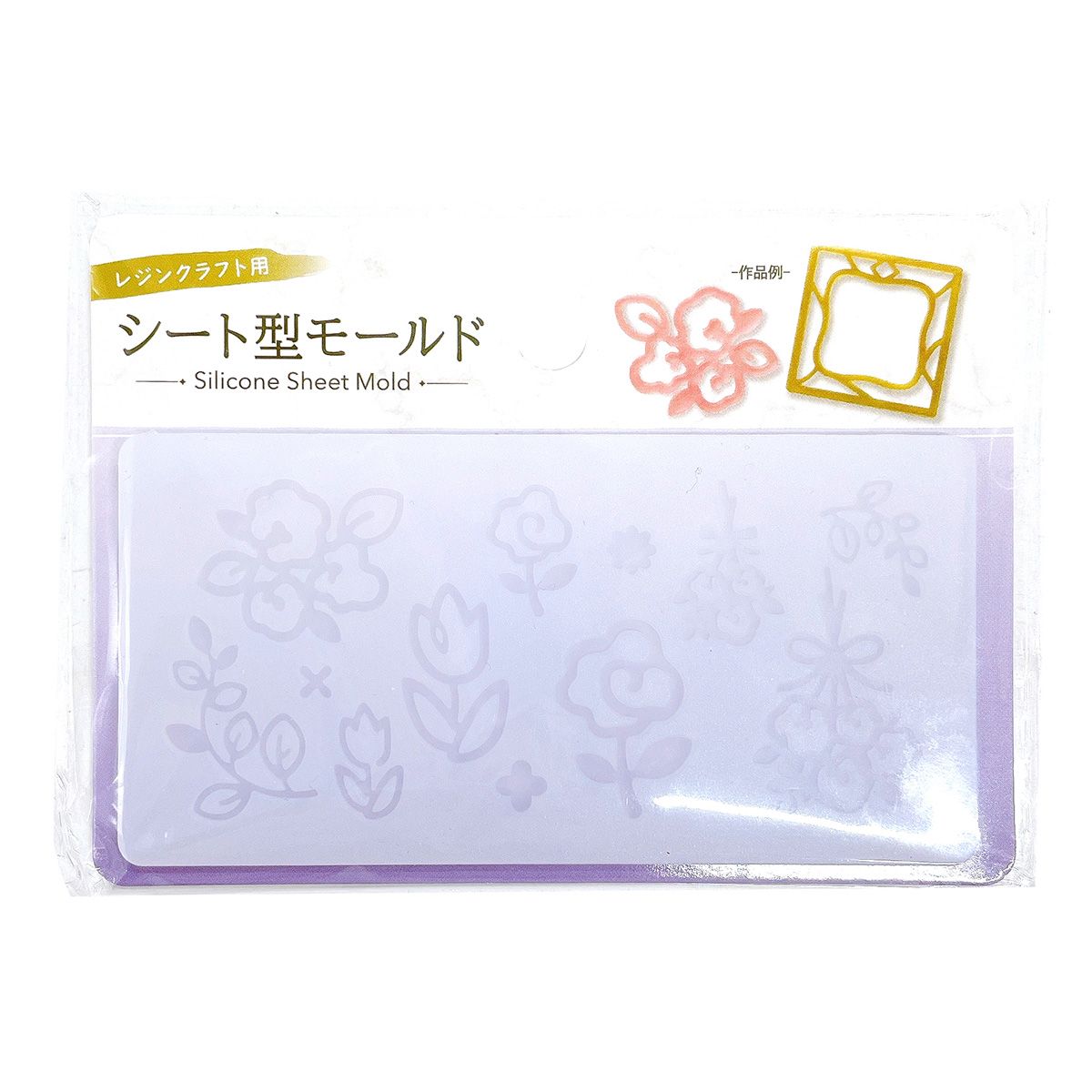 【まとめ買い】シート型モールド フレーム&フラワー 0808/357485