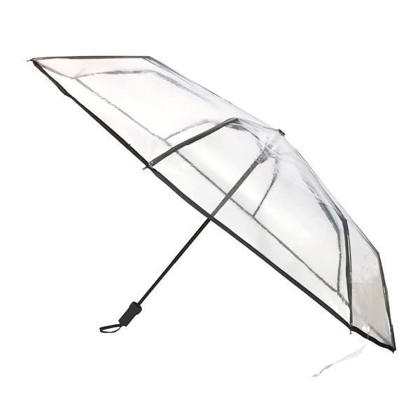 【まとめ買い】傘 折りたたみ 8本骨 透明折りたたみ傘 収納袋付き 55cm 1842/357549