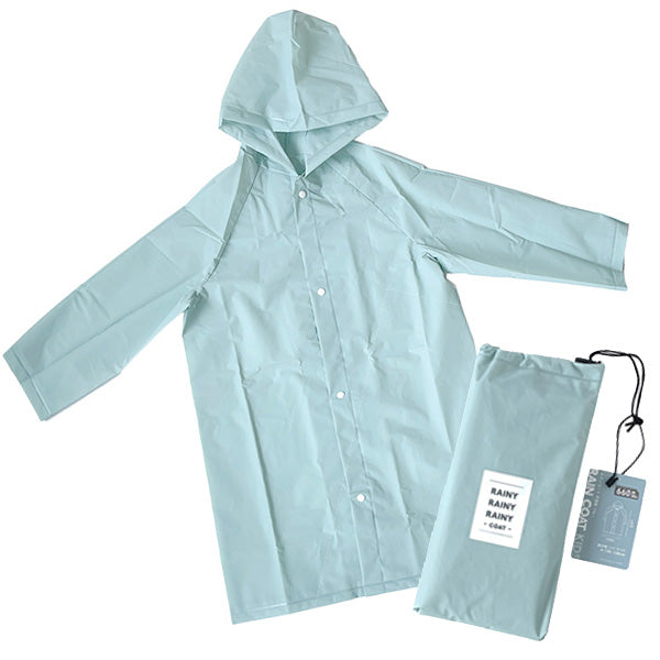 【まとめ買い】レインコート レインウェア 雨具 雨合羽 コンパクト簡易 収納袋付 キッズ用 子供用 ブルー フリーサイズ 1523/357576