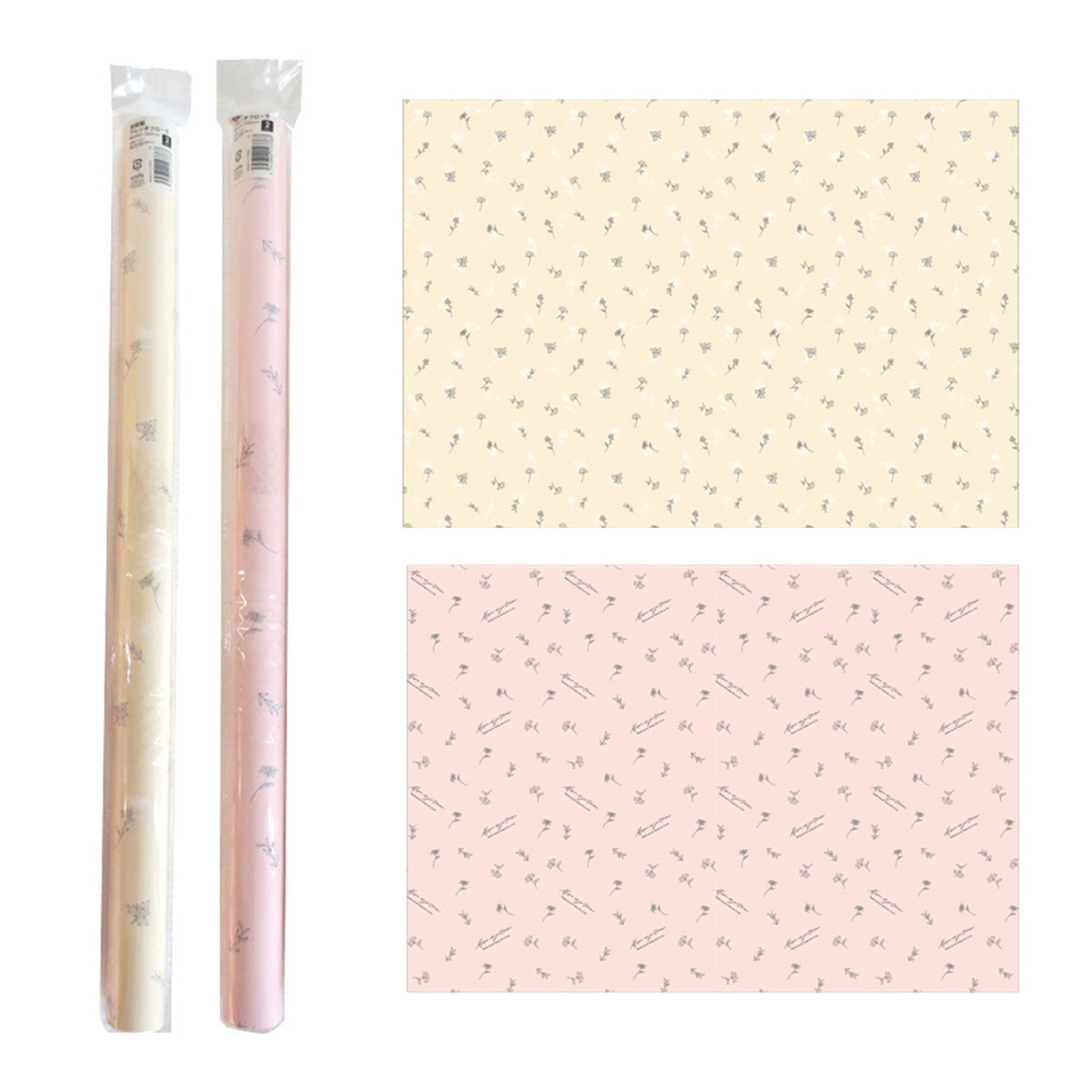 【まとめ買い】包装紙 2枚 フレンチフローラ 0356/357602