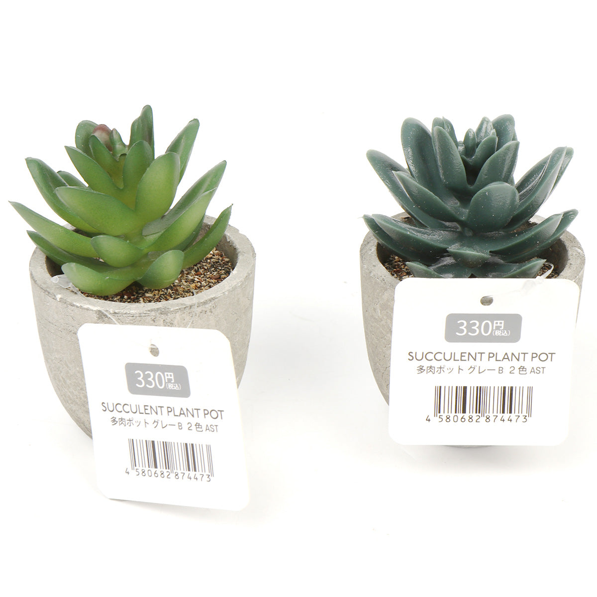 【まとめ買い】多肉ポット グレー B 2色AST/蓮 1523/357720
