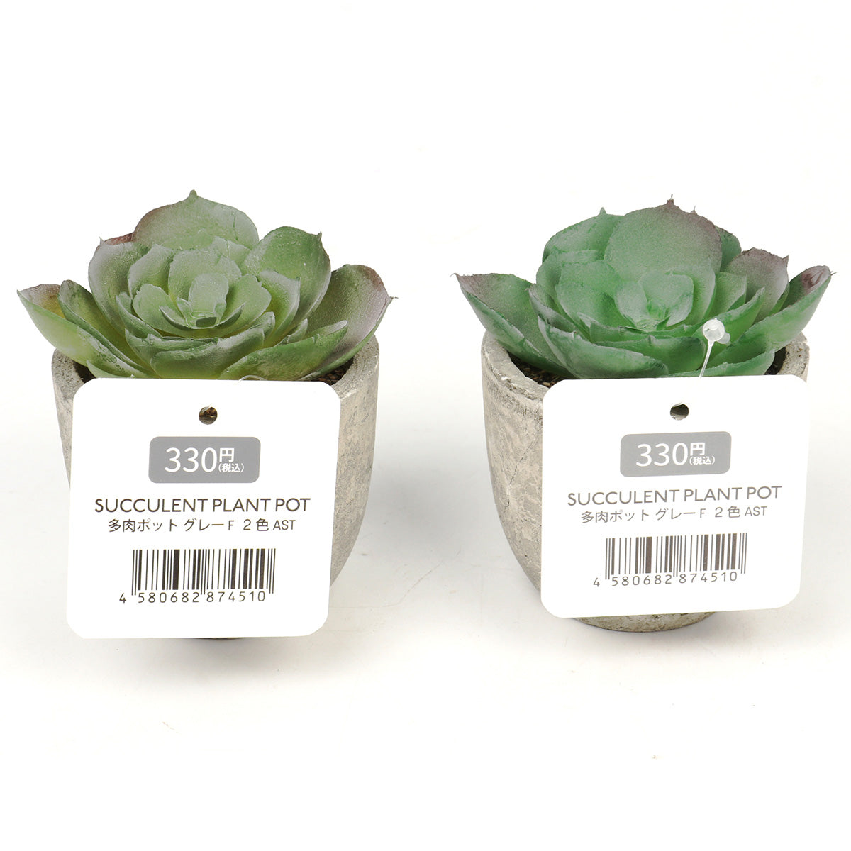 【まとめ買い】多肉ポット グレー F 2色AST/霜蓮 1523/357724