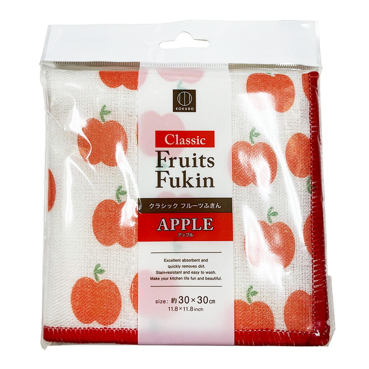 【まとめ買い】クラシックフルーツふきん アップル0520/358094