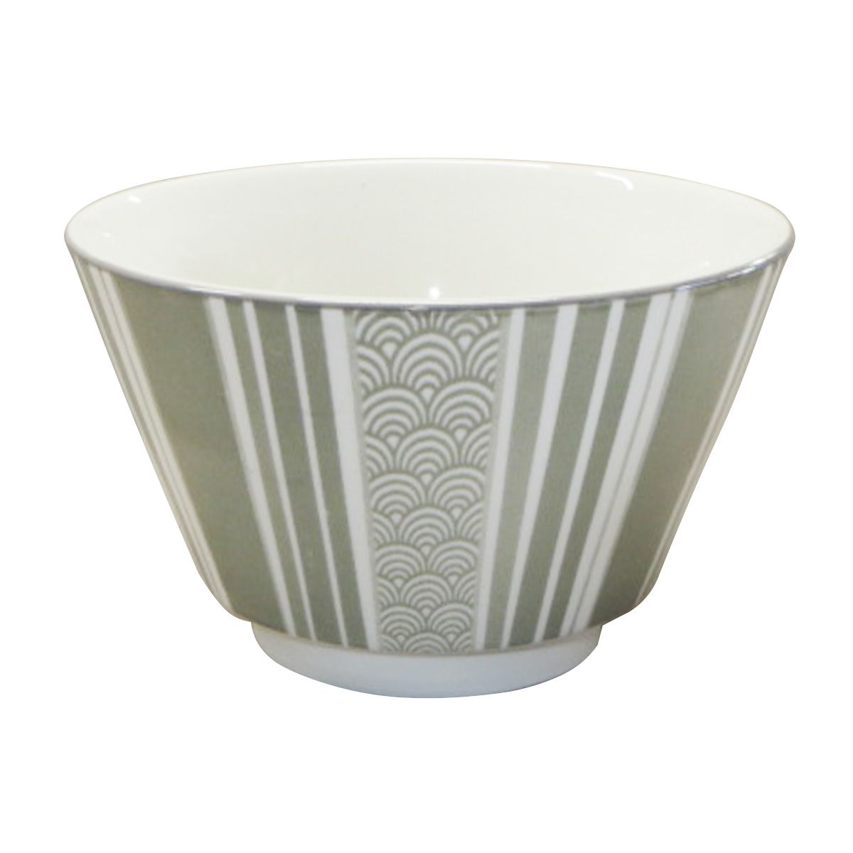 【まとめ買い】色彩十草グレー 切立丼 小 0923/358123