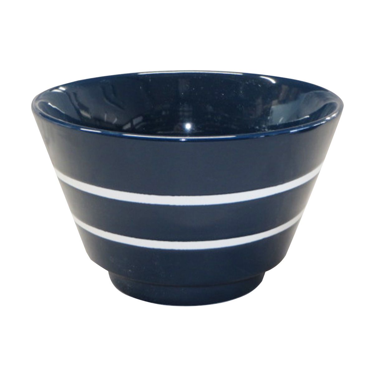 【まとめ買い】ボーダーネイビー 切立丼 大 0923/358126