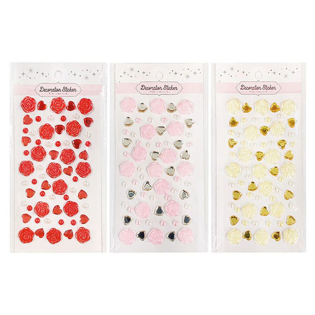 【まとめ買い】デコシールバラハート ダンショク 0948/358329